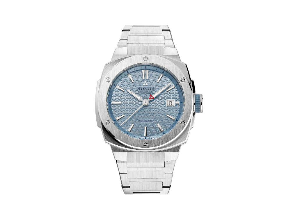 Alpina Alpiner Automatik Uhr, Hellblau, 39x40.50mm, Stahlband, AL-525LB3AE6B