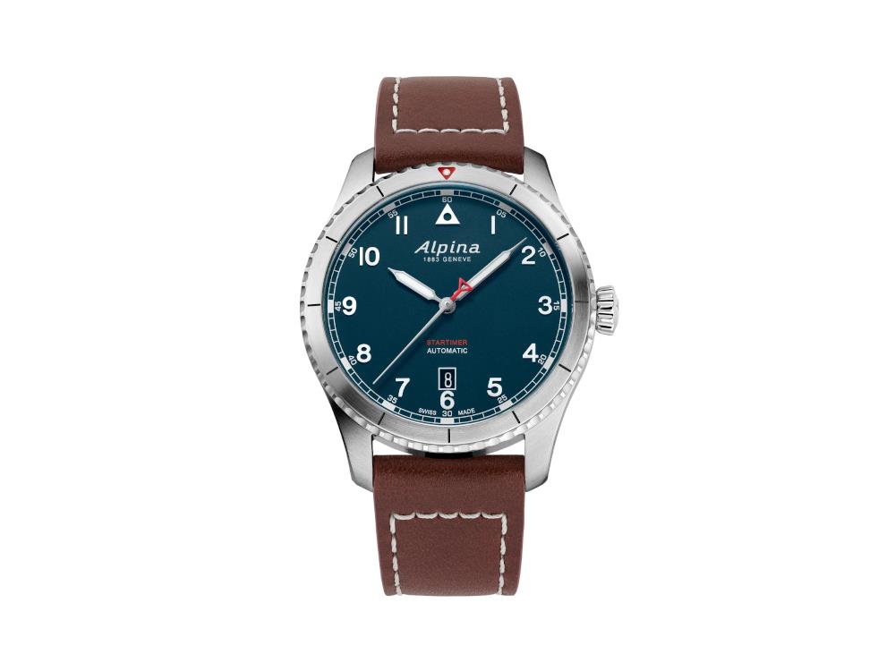 Alpina Startimer Pilot Petroleum Blue Automatik Uhr, 41 mm, AL-525NW4S26