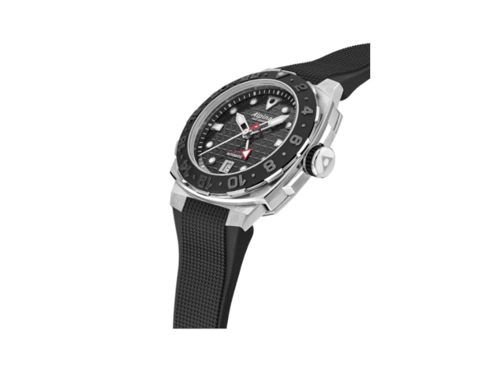 Alpina Seastrong Diver Extreme GMTAutomatik Uhr Schwarz 39 mm AL 56 Iguana Sell DE