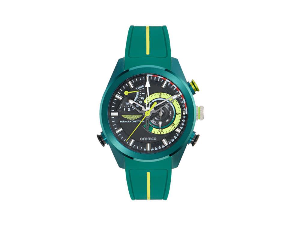 Aston Martin F1 Team KRS Quartz Uhr, Schwarz, 44 mm, Chronograph, MTFR1F602