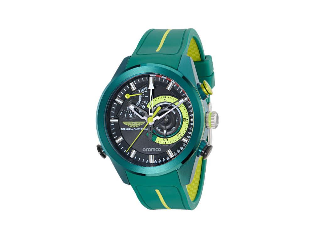 Aston Martin F1 Team KRS Quartz Uhr, Schwarz, 44 mm, Chronograph, MTFR1F602