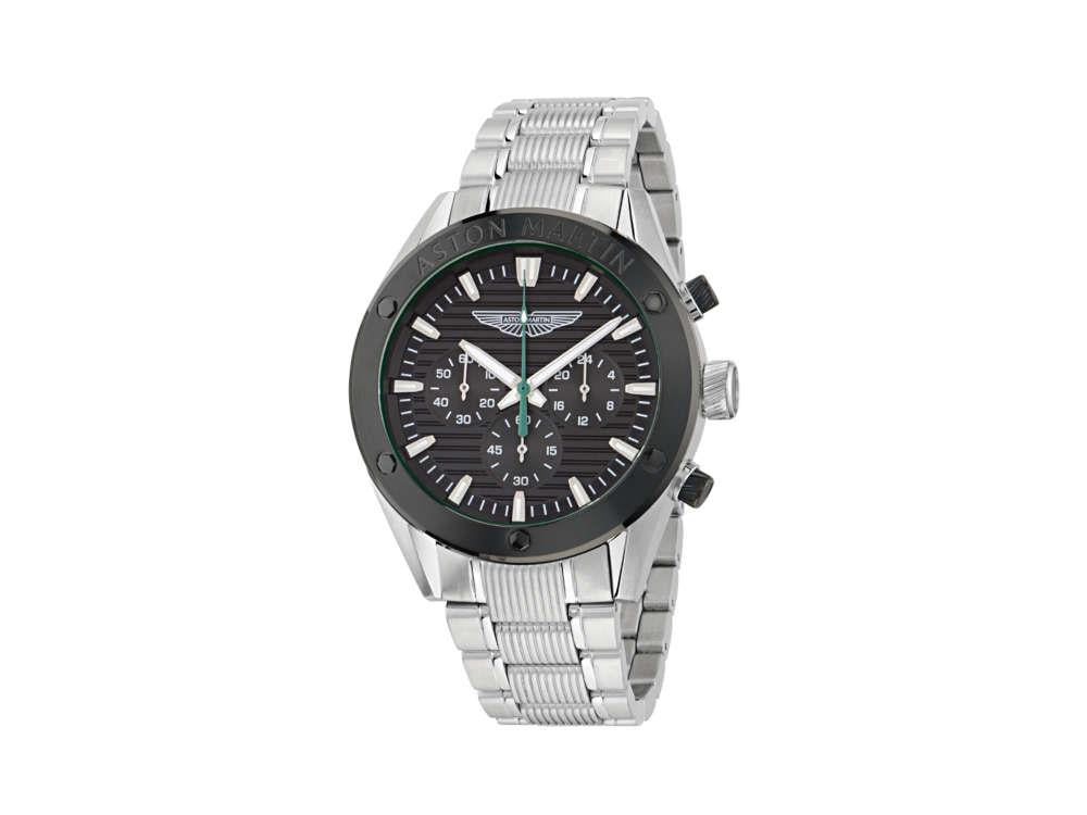 Aston Martin Icon BST Quartz Uhr, Schwarz, 45 mm, Chronograph, MTIB1F501