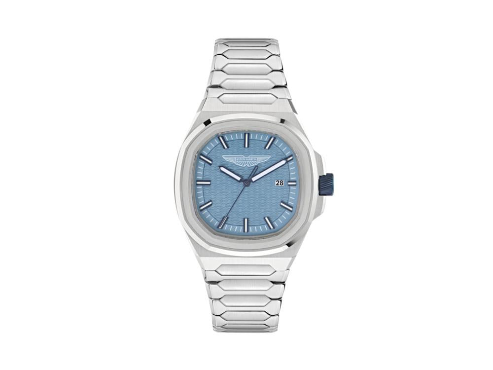 Aston Martin Icon GPQ Quartz Uhr, Recycelter Stahl, Blau, 42 mm, MTIG2S605