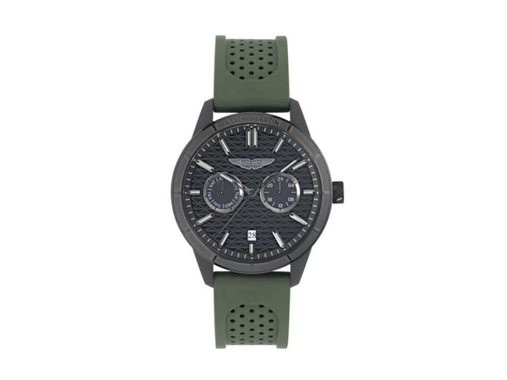 Aston Martin Icon HDL Quartz Uhr, Recycelter Stahl, Schwarz, 42 mm, MTIH2S604