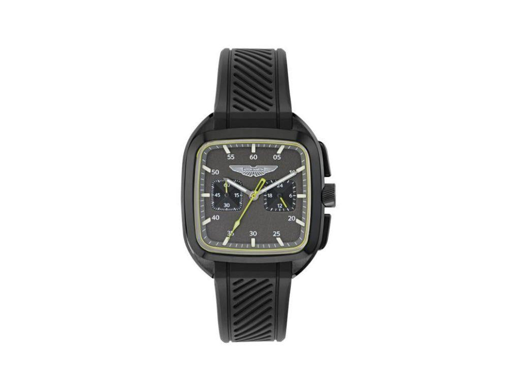 Aston Martin Icon ULT Quartz Uhr, Recycelter Stahl, Schwarz, 40 mm, MTIU1S605