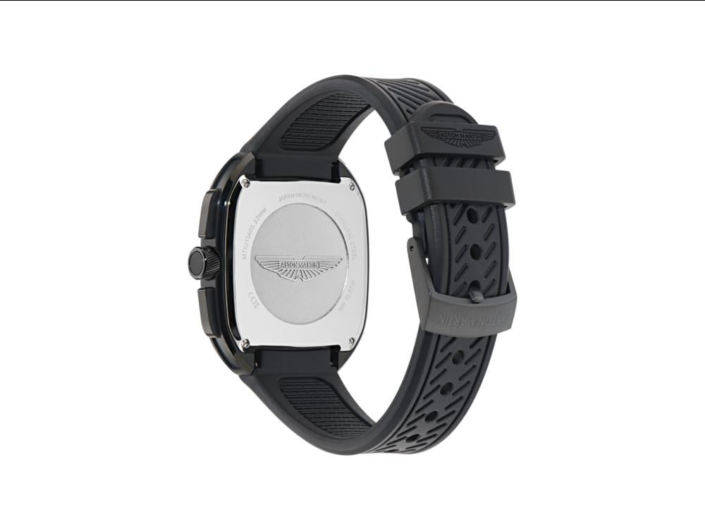 Aston Martin Icon ULT Quartz Uhr, Recycelter Stahl, Schwarz, 40 mm, MTIU1S605