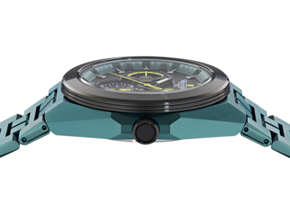Aston Martin Thrill Quartz Uhr, Recycelter Stahl, Schwarz, 42 mm, MTRI2S606