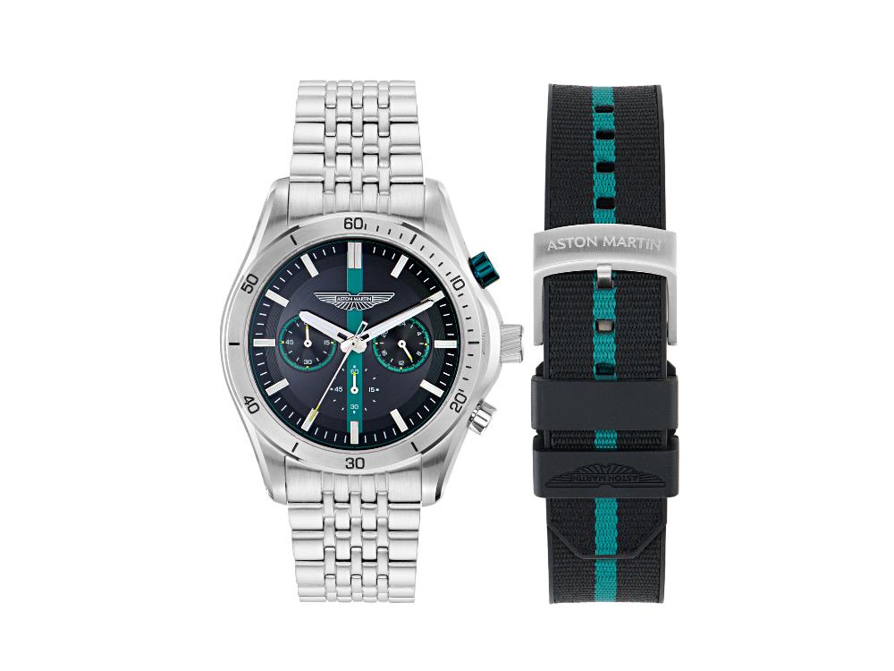 Aston Martin Thrill CLP Quartz Uhr, 45 mm, Chronograph, MTRL1F607-BOXSET