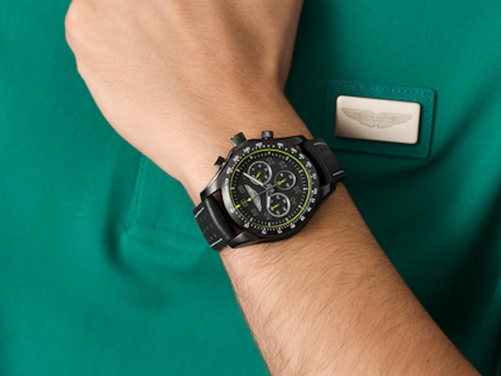 Aston Martin SGT Thrill Quartz Uhr, Schwarz, 42 mm, Chronograph, MTRS1F502