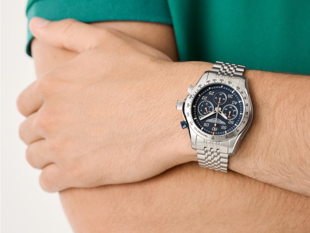 Aston Martin Thrill Quartz Uhr, Blau, 42 mm, Chronograph, MTRS1F503