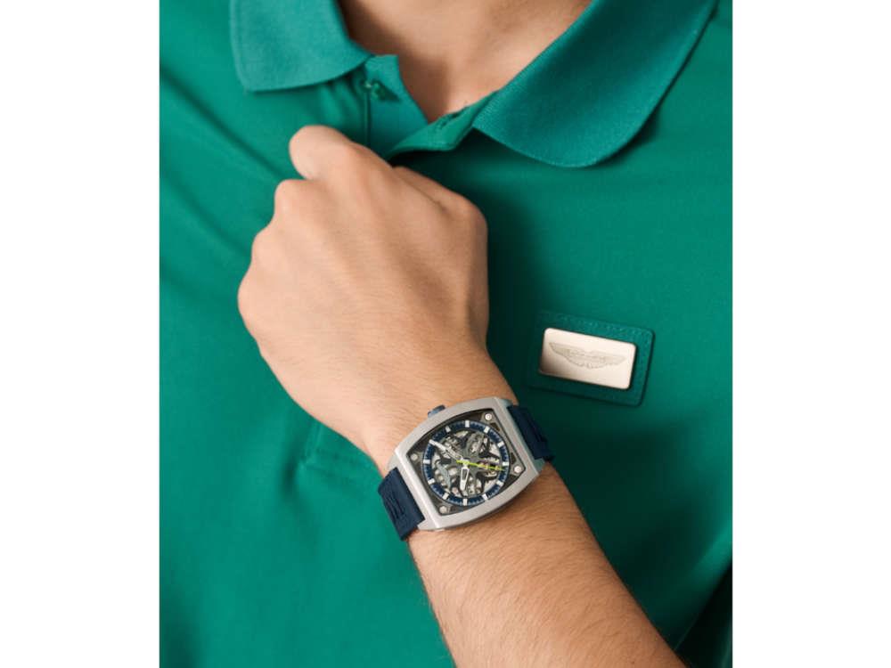 Aston Martin Thrill TRG Automatik Uhr, Titan, Blau, 41 mm, MTRT1F503