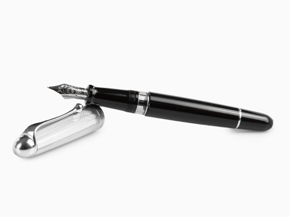 Aurora 88 Big Füllfederhalter, Edelharz, Verchromte Akzente 806