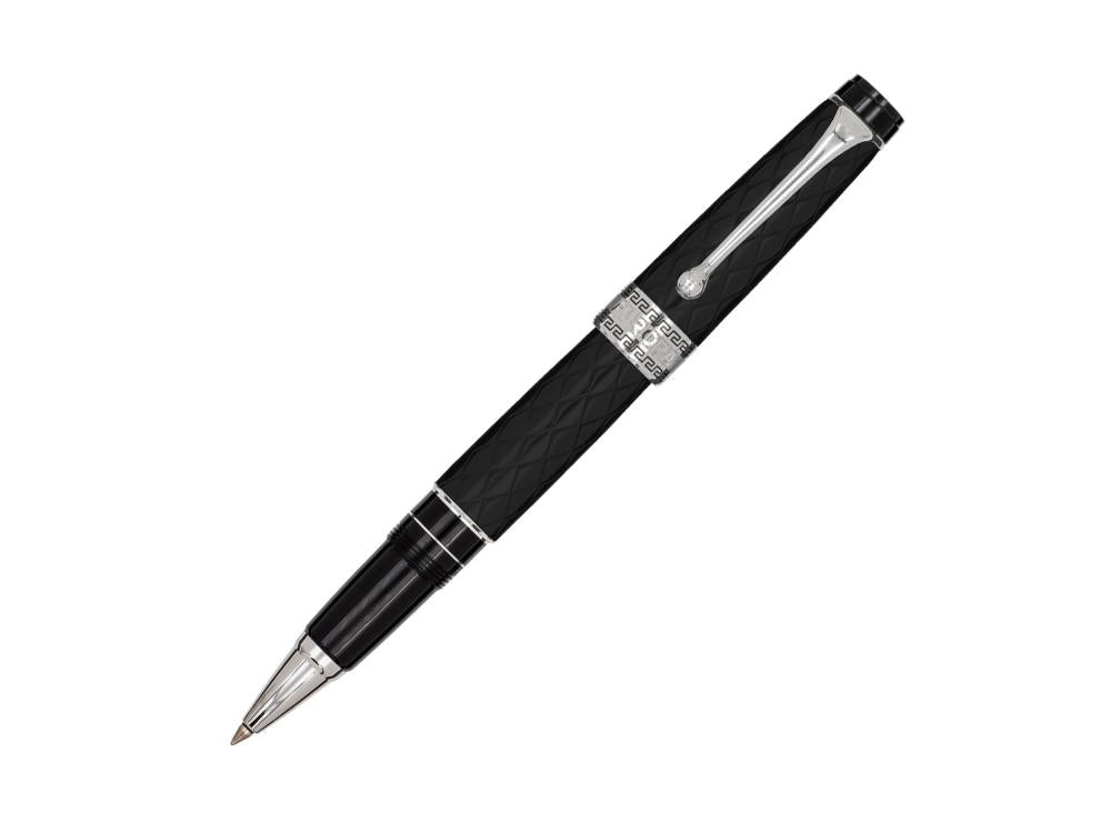 Aurora Optima Rombo Guilloché Roller, 975-CRBN
