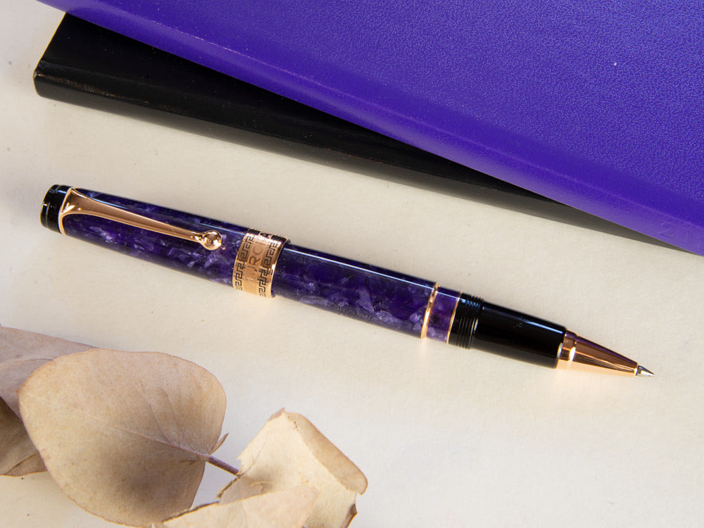 Aurora Optima Roller, Auroloide, Veilchenblau , Roségold PVD 975-VI