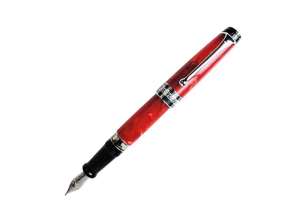 Aurora Optima Rossa Füllfederhalter, Auroloide, Verchromte Akzente