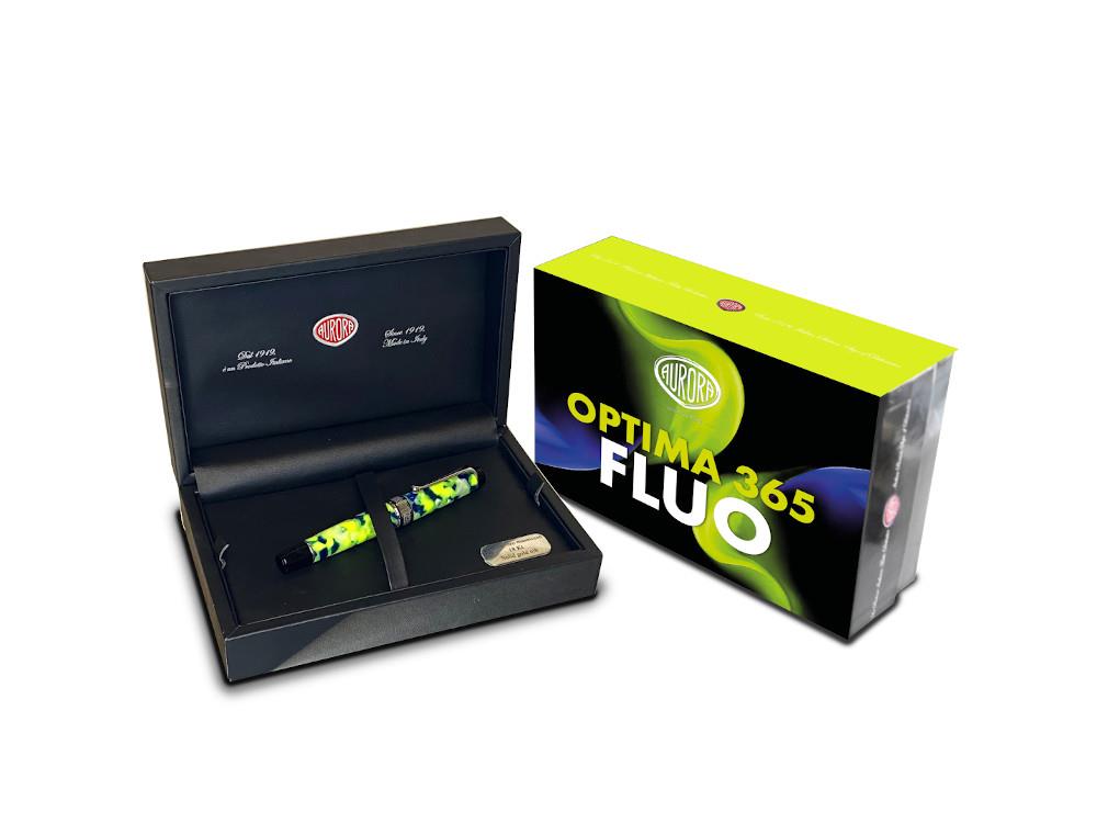 Aurora Optima 365 Fluo 2025 Füllfederhalter, Limitierte Edition, 996-LFL