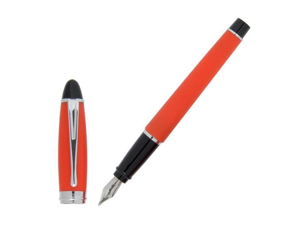 Füllfederhalter Aurora Ipsilon Satin - Oranges Edelharz und Chrom - B10O