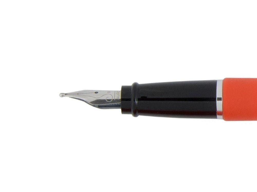 Füllfederhalter Aurora Ipsilon Satin - Oranges Edelharz und Chrom - B10O