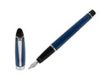 Aurora Ipsilon Füllfederhalter, Edelharz, Blau, Rhodinierte, B11-CB - Nib M