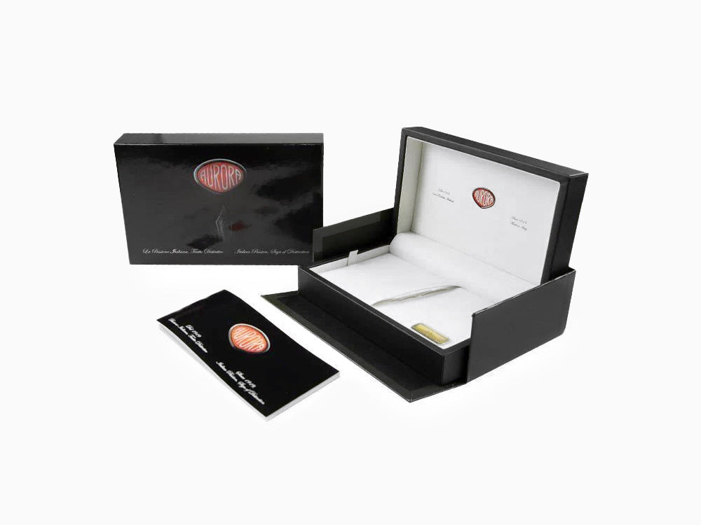 Aurora Ipsilon De Luxe Füllfederhalter- Roter Harz B12CRM