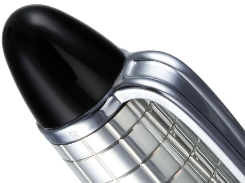 Aurora Ipsilon Kugelschreiber, Edelharz, Verchromte Akzente, Schwarz, B34CQN