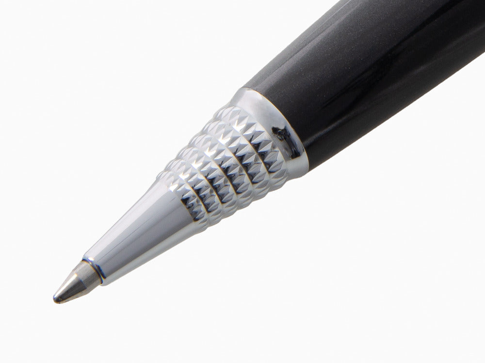 Aurora Alpha Kugelschreiber, Edelharz, Verchromte Akzente, Schwarz, H31CN