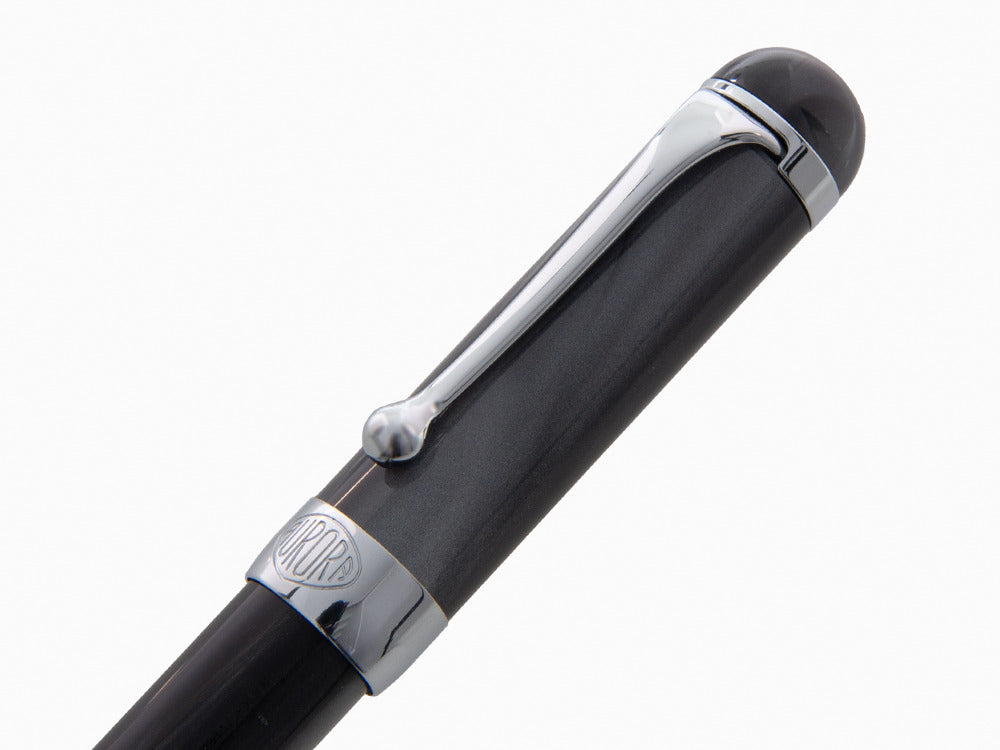 Aurora Alpha Kugelschreiber, Edelharz, Verchromte Akzente, Schwarz, H31CN