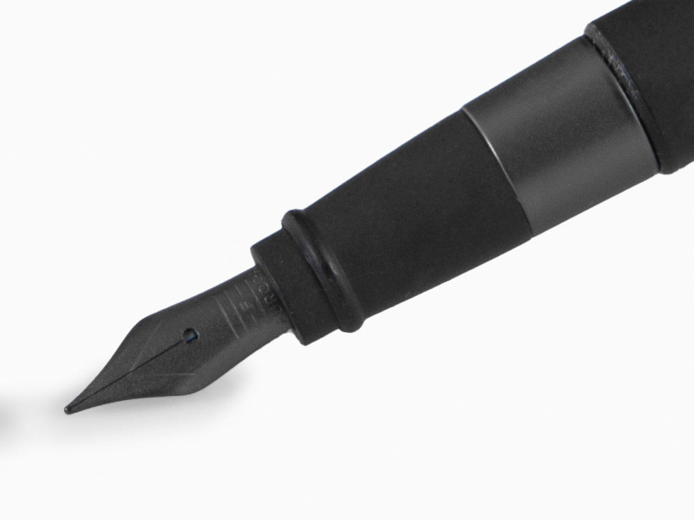 Aurora TU Full Metal Black Füllfederhalter, Ruthenium, Schwarz, T10-CRN