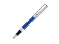 Aurora TU Füllfederhalter, Edelharz, Verchromte Akzente, Blau, T11CB - Nib EF