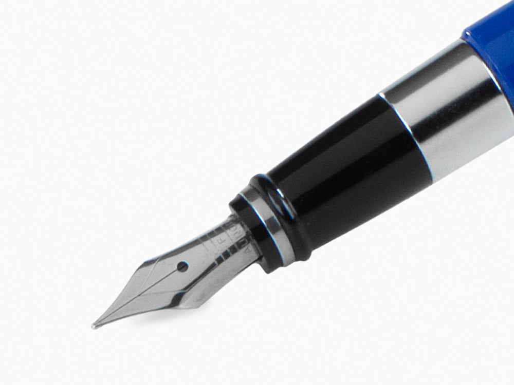 Aurora TU Füllfederhalter, Edelharz, Verchromte Akzente, Blau, T11CB