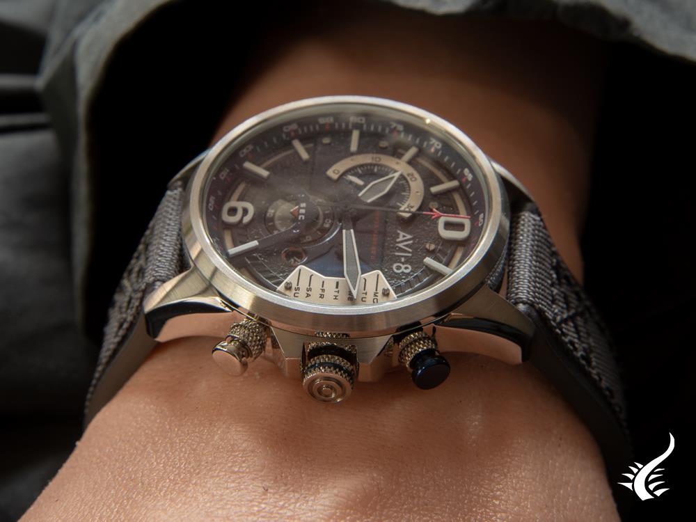 AVI-8 Hawker Harrier II Quartz Uhr, Blau, 43 mm, AV-4056-04