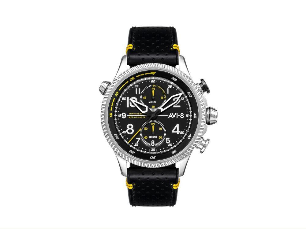 AVI-8 Hawker Hunter Duke Chronograph Halton Quartz Uhr, Schwarz, AV-4080-01