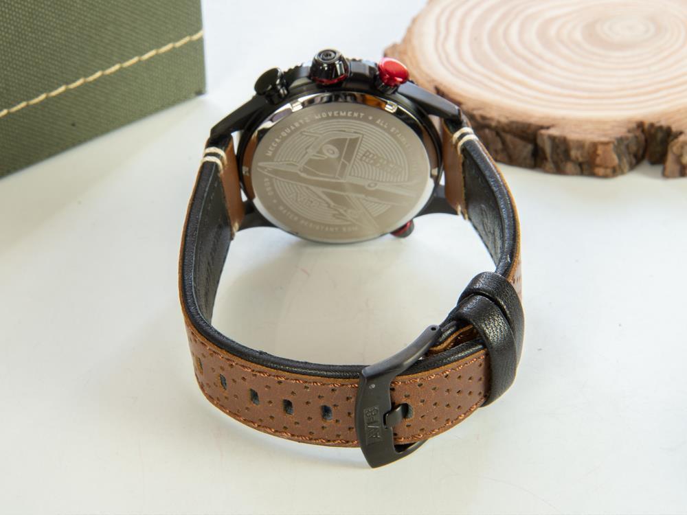 AVI-8 Hawker Hunter Duke Chronograph Tangmere Quartz Uhr, Schwarz, AV-4080-04