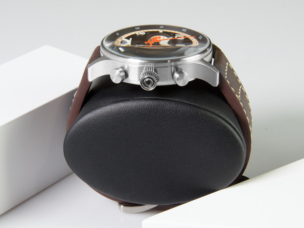 AVI-8 Hawker Hurricane Carey Dual Time Manston Quartz Uhr, Schwarz, AV-4088-01
