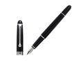 Aurora 88 Small Füller, Schwarzes Edelharz, Verchromte Akzente, 810C - Nib F
