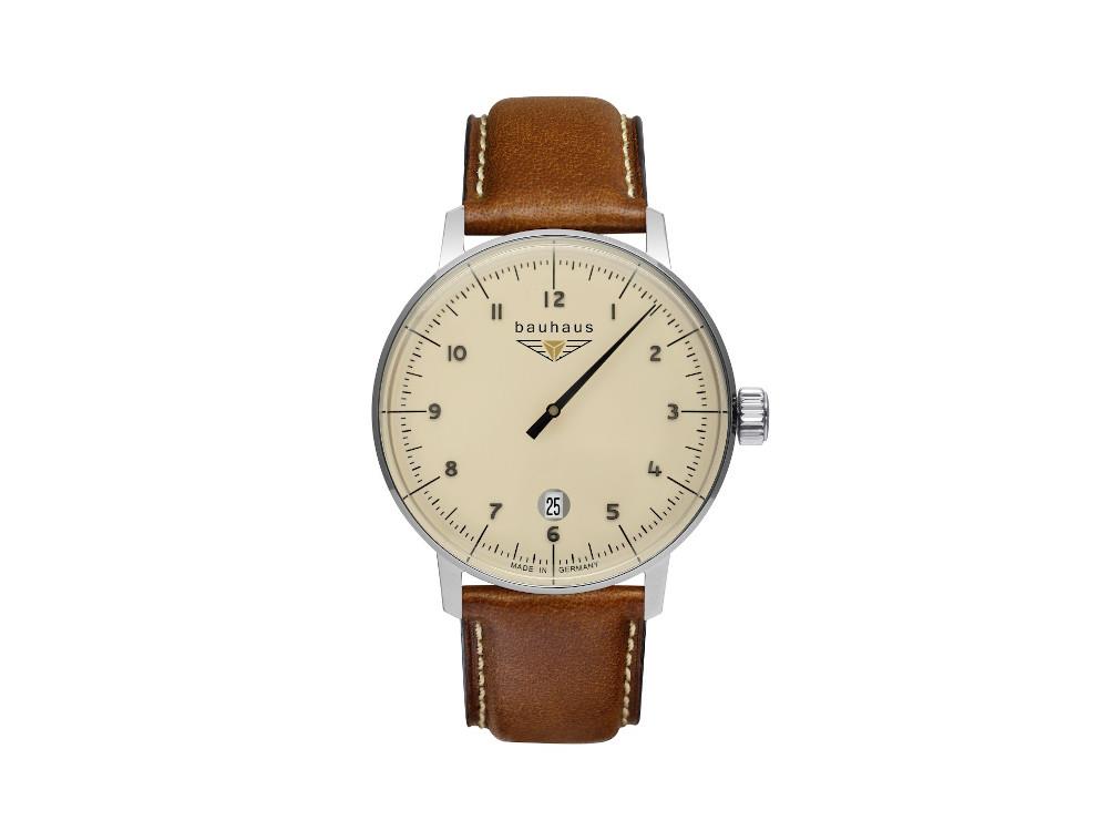 Bauhaus  Quartz Uhr, Beige, 40 mm, 2042-5