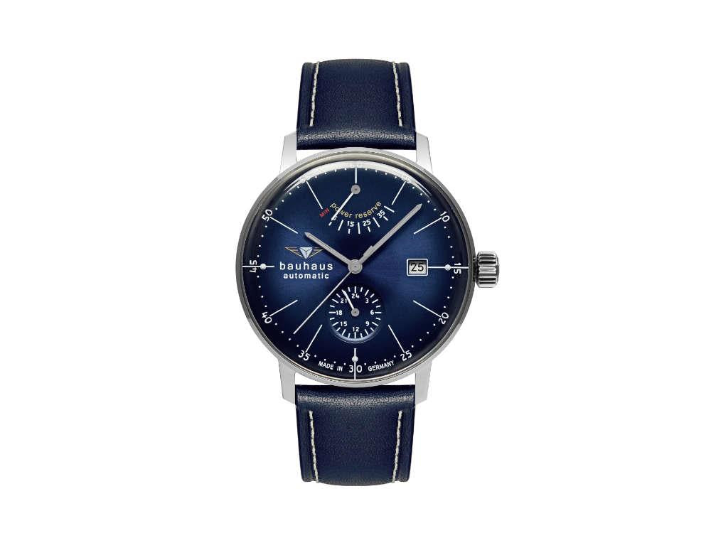 Bauhaus Aviation Dessau Automatik Uhr, Blau, 41 mm, Miyota 9132, 2060-3