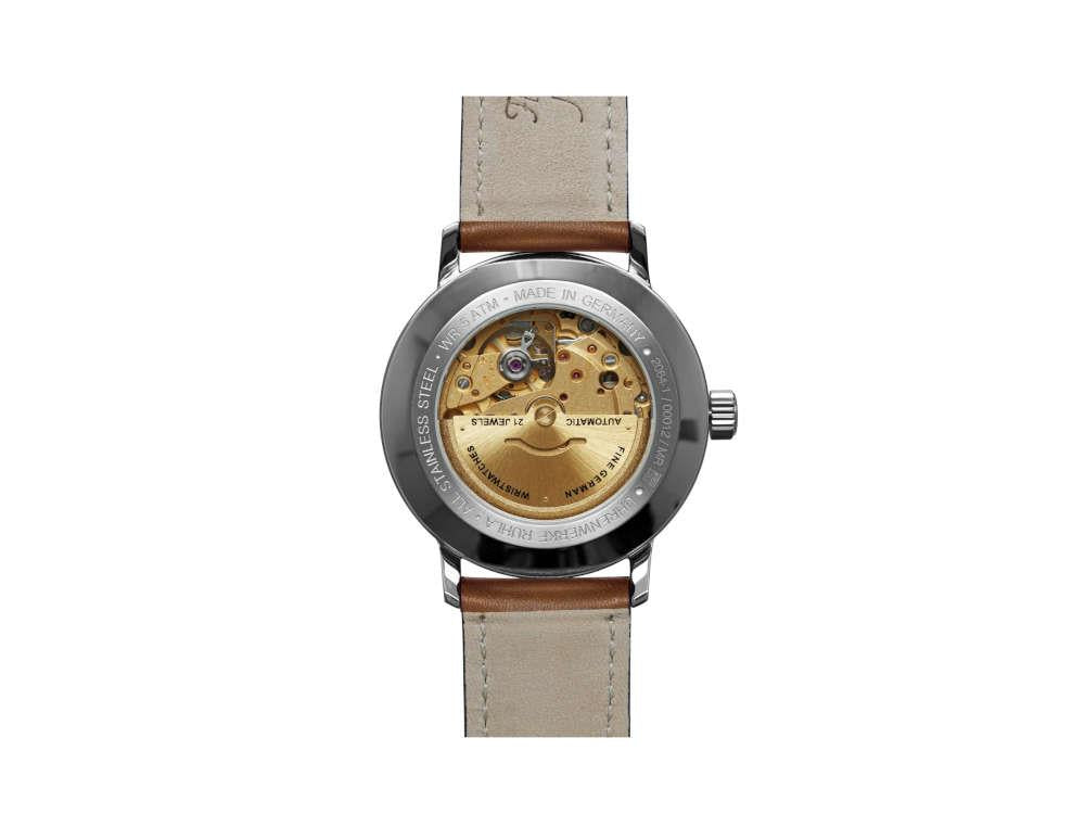 Bauhaus Aviation Gessau Automatik Uhr, Weiss, 40 mm, Miyota 8215, 2064-1