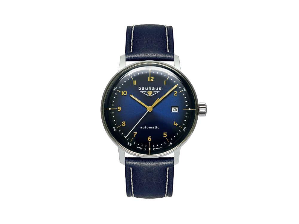 Bauhaus Aviation Dessau Automatik Uhr, Blau, 40 mm, Miyota 8215, 2064-3