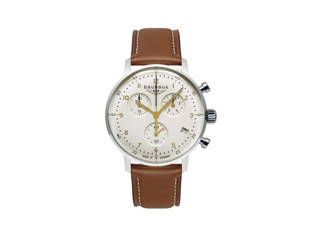 Bauhaus Aviation Dessau Quartz Uhr, Grün, 41 mm, Chronograph, Tag, 2096-1