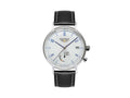 Bauhaus Pure Solar Quartz Uhr mit Reserveanzeige, Weiss, 41 mm, 2114-1