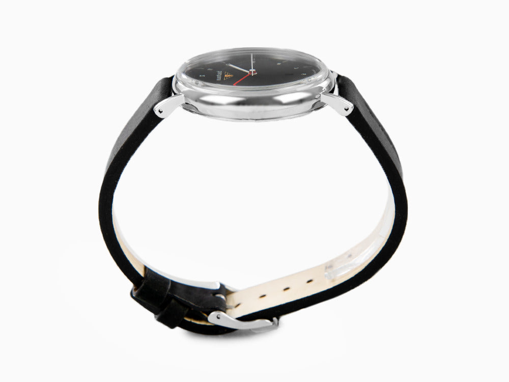 Bauhaus Quartz Uhr, Schwarz, 41 mm, Tag, 2140-2