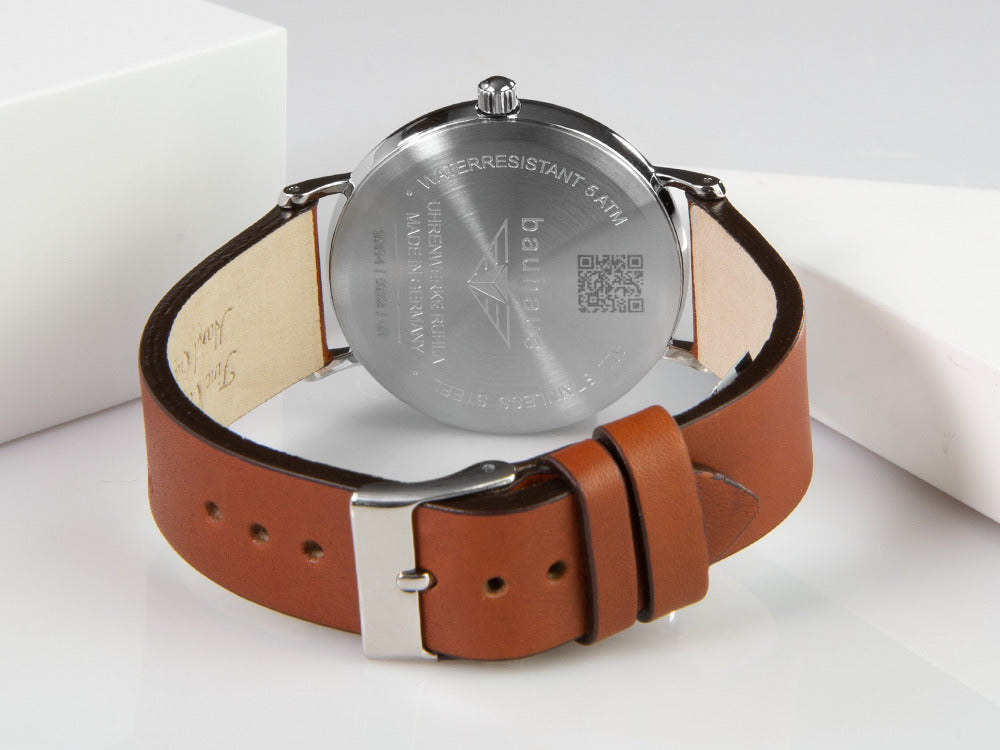 Bauhaus Quartz Uhr, Grün, 41 mm, Tag, 2140-4