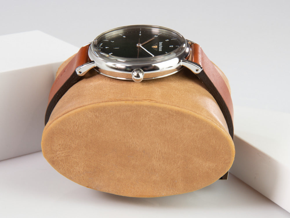 Bauhaus Quartz Uhr, Grün, 41 mm, Tag, 2140-4