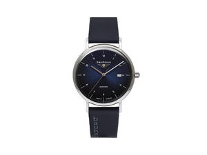 Bauhaus Automatik Uhr, Blau, 41 mm, Tag, 2152-3