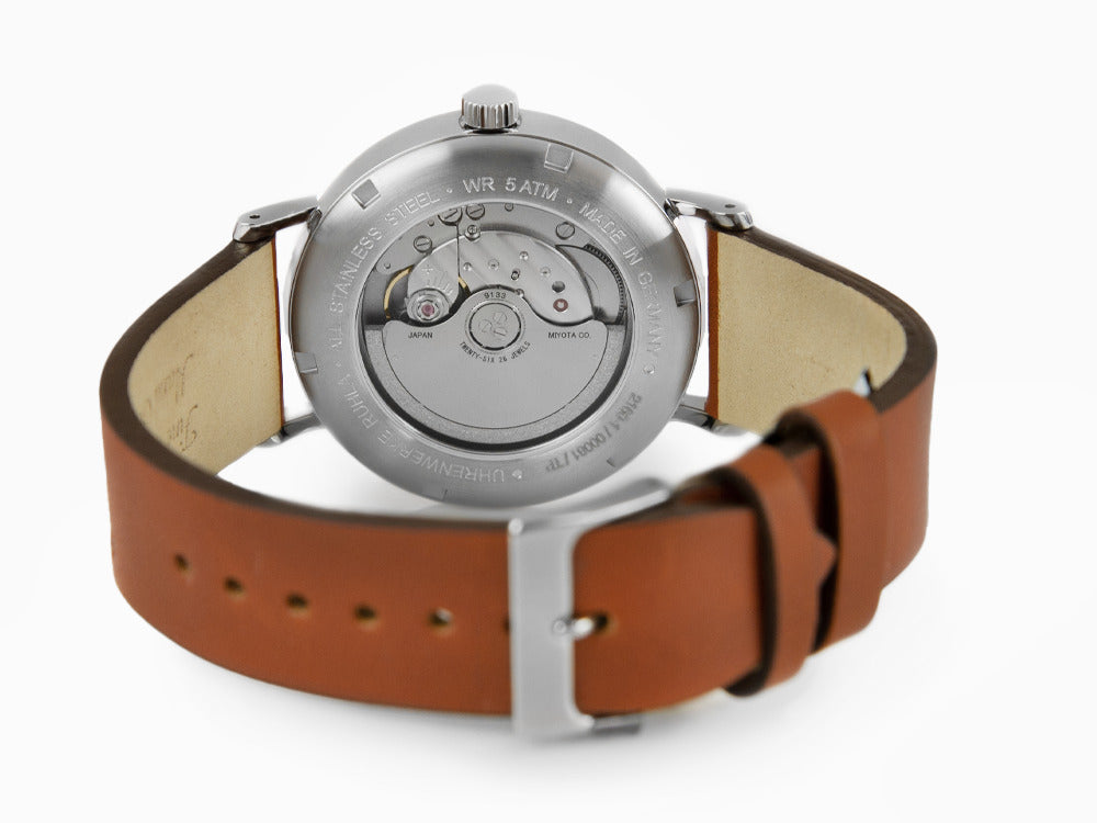 Bauhaus Automatik Uhr, Weiss, 41 mm, Tag, 2160-1