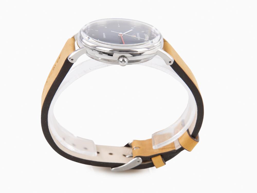 Bauhaus Automatik Uhr, Blau, 41 mm, Tag und Datum, 2162-3