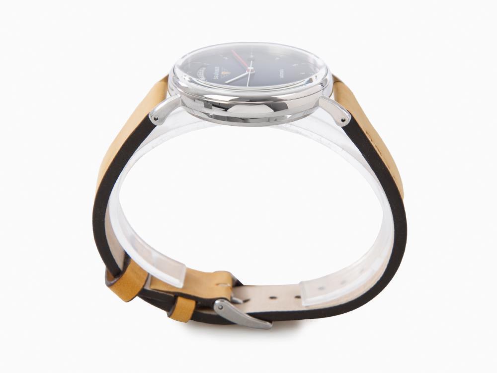 Bauhaus Automatik Uhr, Blau, 41 mm, Tag und Datum, 2162-3