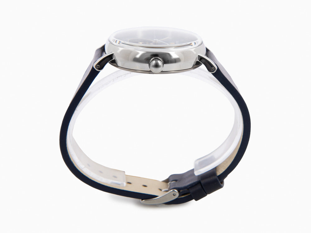 Bauhaus Automatik Uhr, Blau, 41 mm, 2166-3