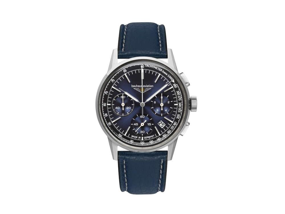 Bauhaus Aviation G38 Dessau Quartz Uhr, 42 mm, Chronograph, Tag, 2376-3